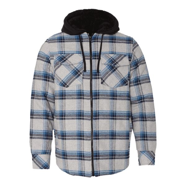 Quilted Flannel Hooded Jacket Thumbnail