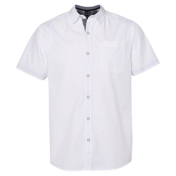 Peached Printed Poplin Short Sleeve Shirt Thumbnail