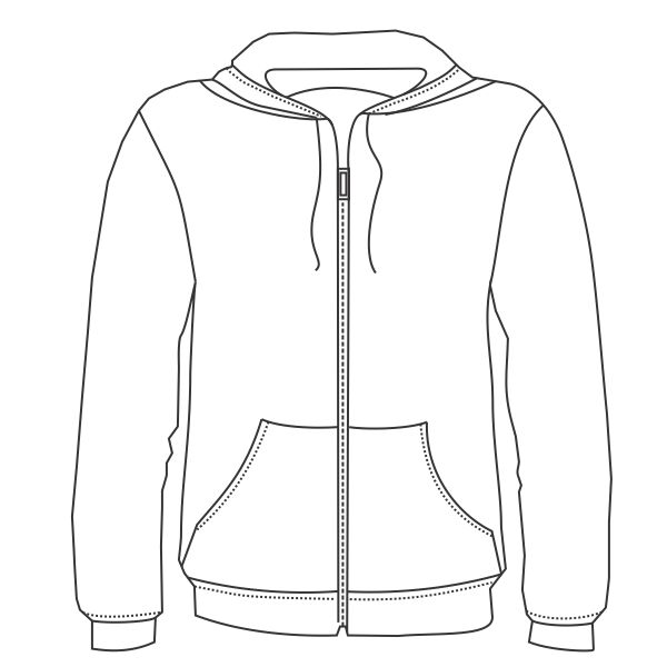 Full zip hood Thumbnail